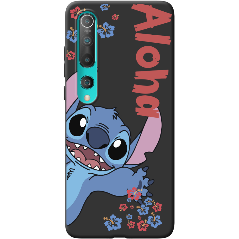 Черный чехол BoxFace Xiaomi Mi 10 Гавайський гість Stich