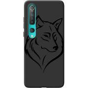 Черный чехол BoxFace Xiaomi Mi 10 Wolf