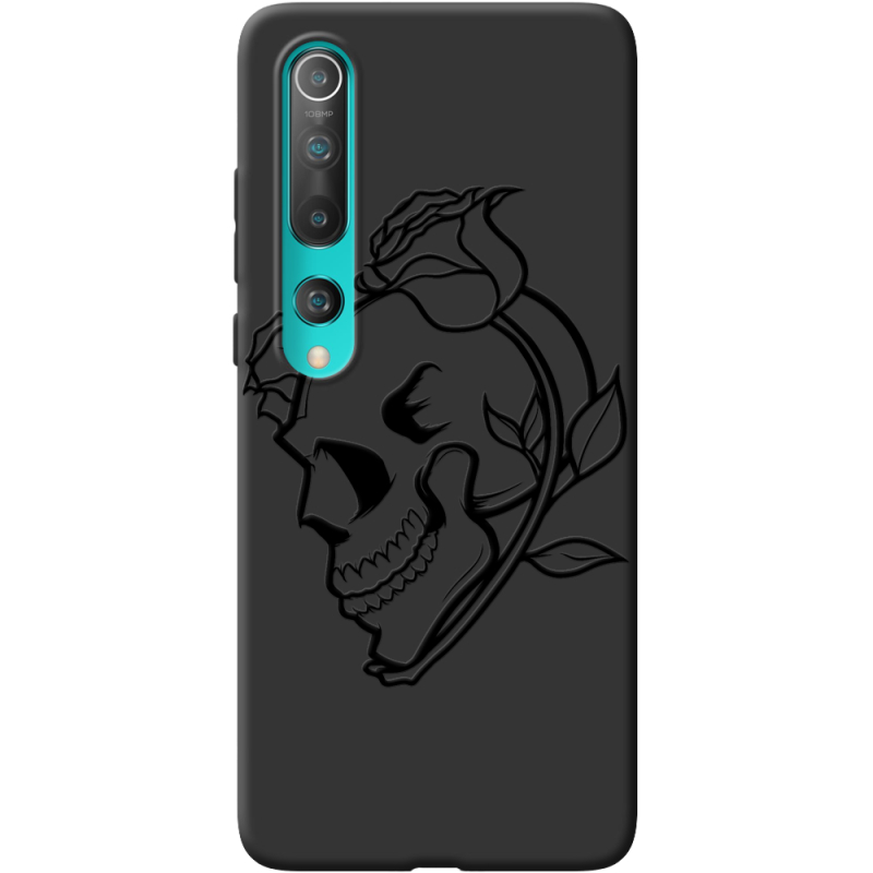 Черный чехол BoxFace Xiaomi Mi 10 Skull and Roses