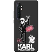 Черный чехол BoxFace Xiaomi Mi Note 10 Lite For Karl
