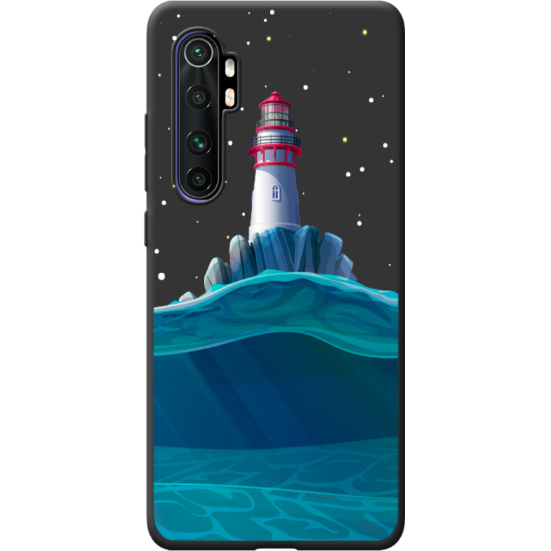 Черный чехол BoxFace Xiaomi Mi Note 10 Lite Lighthouse