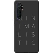Черный чехол BoxFace Xiaomi Mi Note 10 Lite Minimalistic