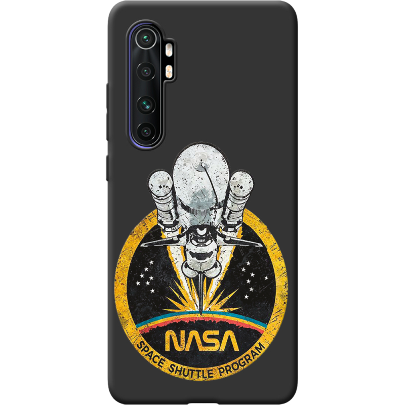 Черный чехол BoxFace Xiaomi Mi Note 10 Lite NASA Spaceship