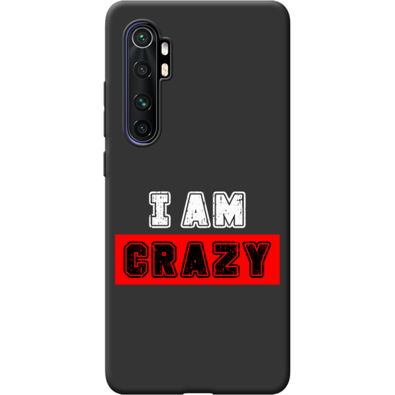 Черный чехол BoxFace Xiaomi Mi Note 10 Lite I'm Crazy