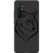 Черный чехол BoxFace Xiaomi Mi Note 10 Lite Wolf