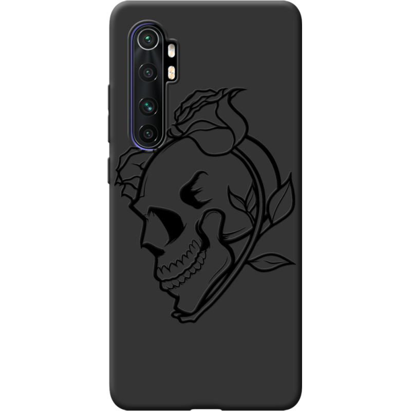 Черный чехол BoxFace Xiaomi Mi Note 10 Lite Skull and Roses