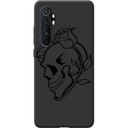 Черный чехол BoxFace Xiaomi Mi Note 10 Lite Skull and Roses