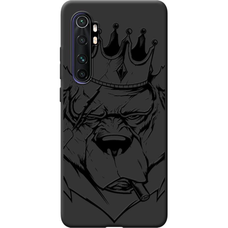 Черный чехол BoxFace Xiaomi Mi Note 10 Lite Bear King