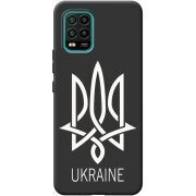 Черный чехол BoxFace Xiaomi Mi 10 Lite Тризуб монограмма ukraine