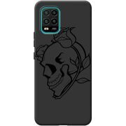 Черный чехол BoxFace Xiaomi Mi 10 Lite Skull and Roses