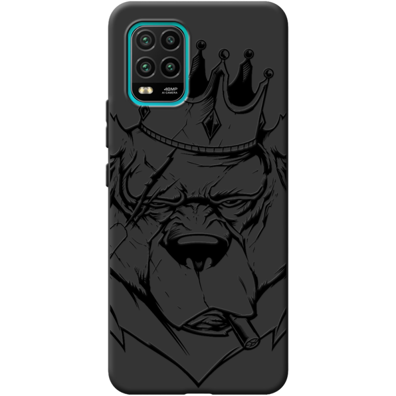 Черный чехол BoxFace Xiaomi Mi 10 Lite Bear King