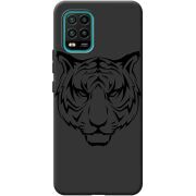 Черный чехол BoxFace Xiaomi Mi 10 Lite Tiger