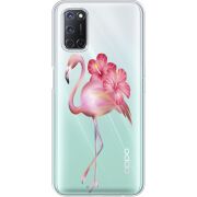 Прозрачный чехол BoxFace OPPO A72 /A52 Floral Flamingo