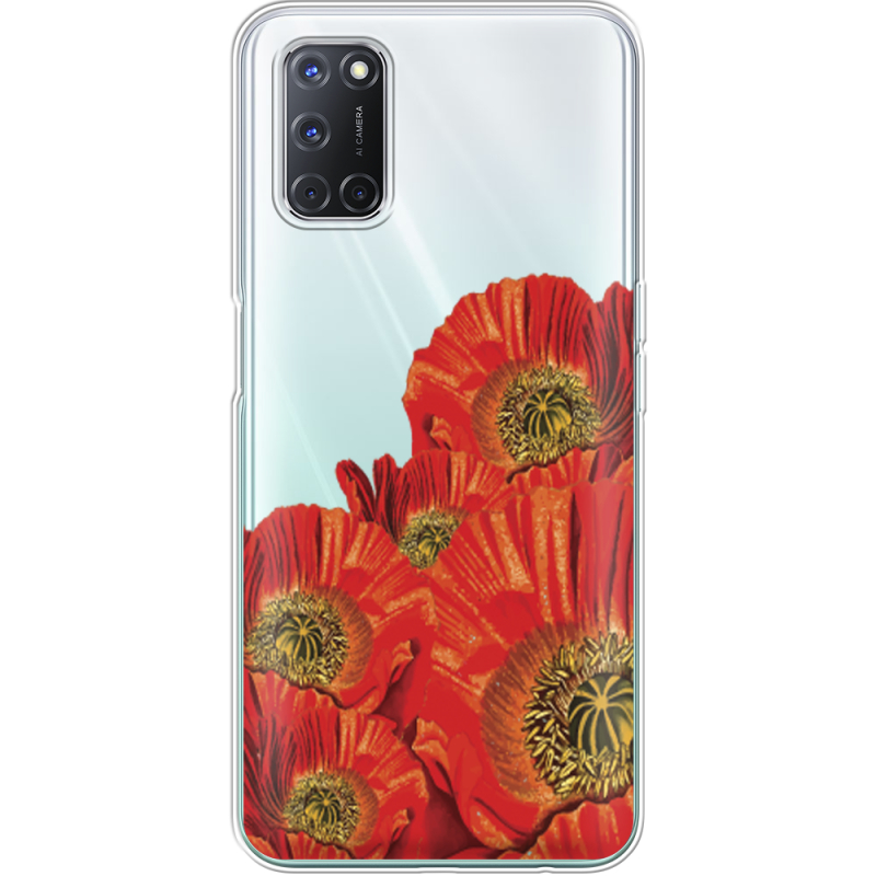 Прозрачный чехол BoxFace OPPO A72 /A52 Red Poppies