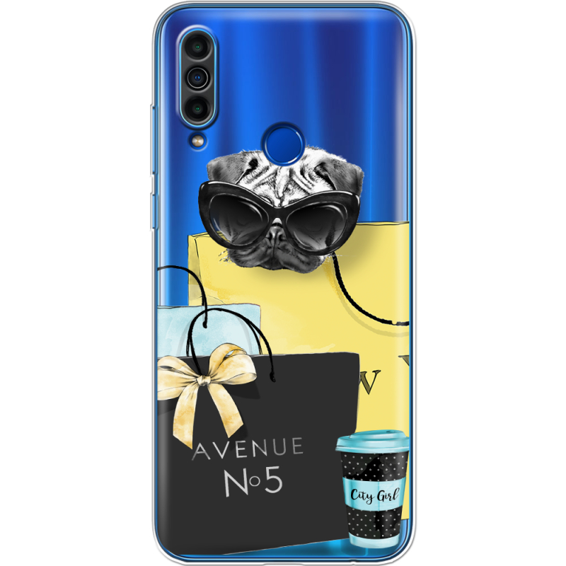 Прозрачный чехол BoxFace Meizu M10 Fashion Pug
