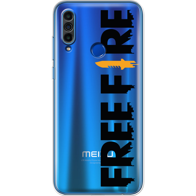 Прозрачный чехол BoxFace Meizu M10 Free Fire Black Logo