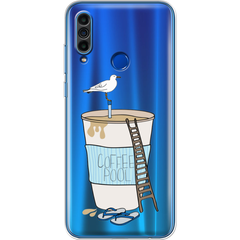 Прозрачный чехол BoxFace Meizu M10 Segull in Cofee Pool