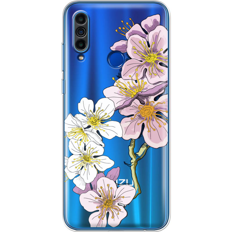 Прозрачный чехол BoxFace Meizu M10 Cherry Blossom