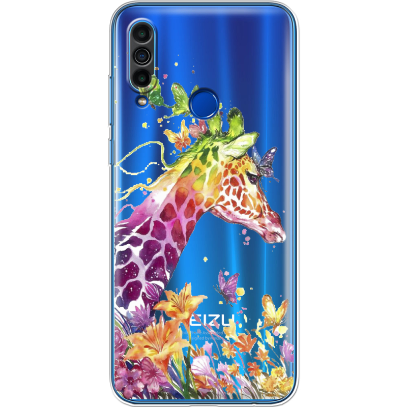 Прозрачный чехол BoxFace Meizu M10 Colorful Giraffe