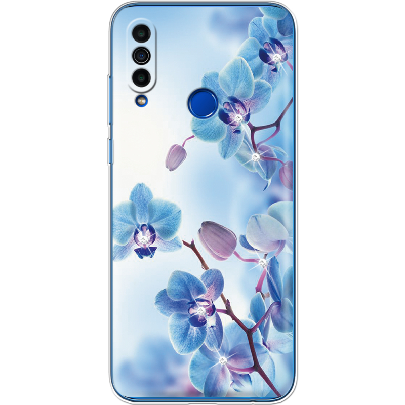 Чехол со стразами Meizu M10 Orchids