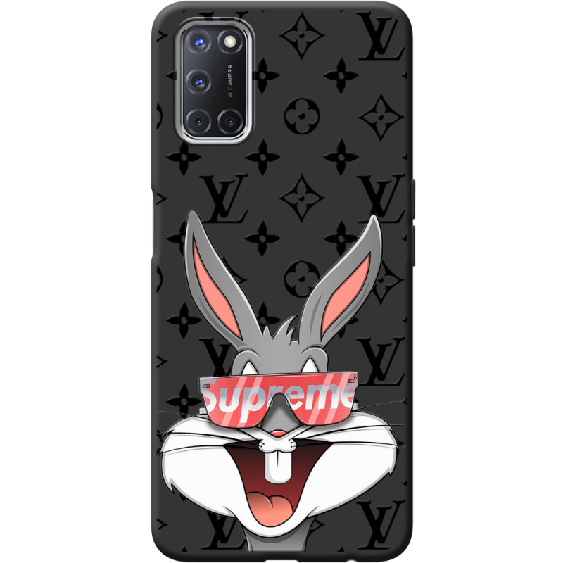 Черный чехол BoxFace OPPO A52 /A72 looney bunny