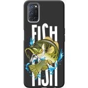 Черный чехол BoxFace OPPO A52 /A72 Fish