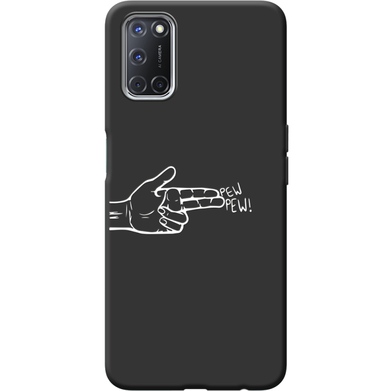 Черный чехол BoxFace OPPO A52 /A72 Pew Pew