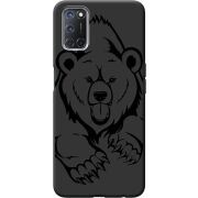 Черный чехол BoxFace OPPO A52 /A72 Grizzly Bear