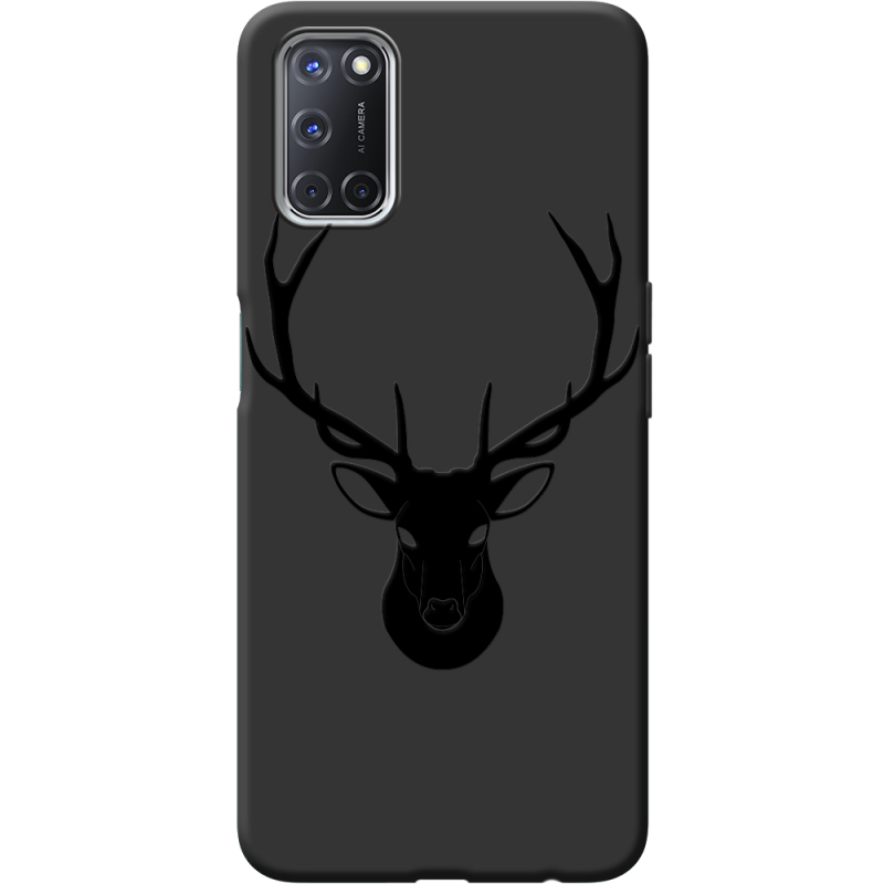 Черный чехол BoxFace OPPO A52 /A72 Deer