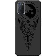 Черный чехол BoxFace OPPO A52 /A72 Hugin and Munin