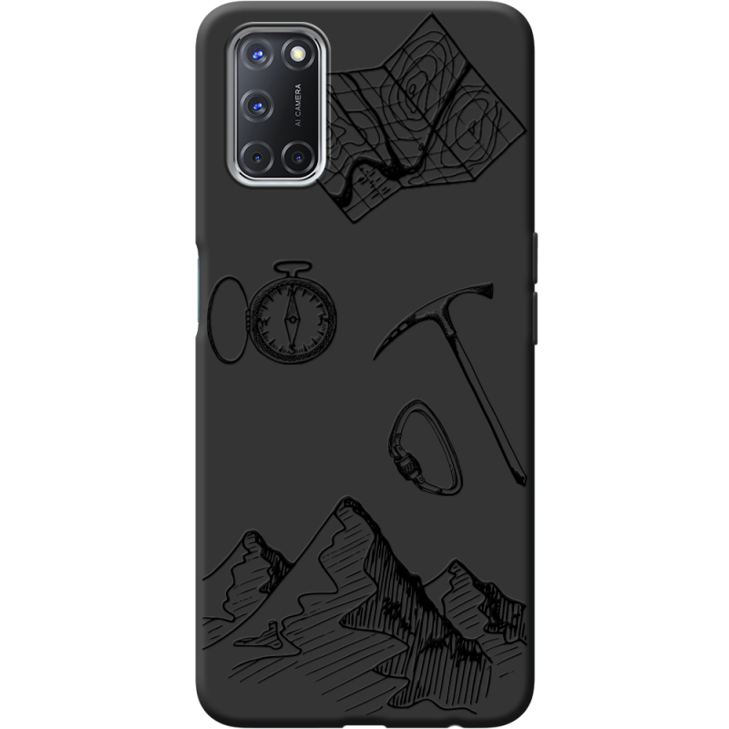 Черный чехол BoxFace OPPO A72/ A52 Mountains