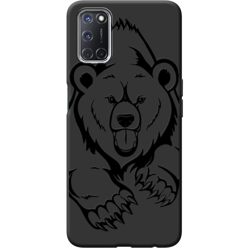 Черный чехол BoxFace OPPO A72/ A52 Grizzly Bear