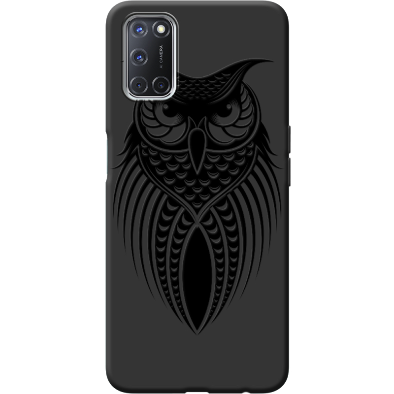 Черный чехол BoxFace OPPO A72/ A52 Owl