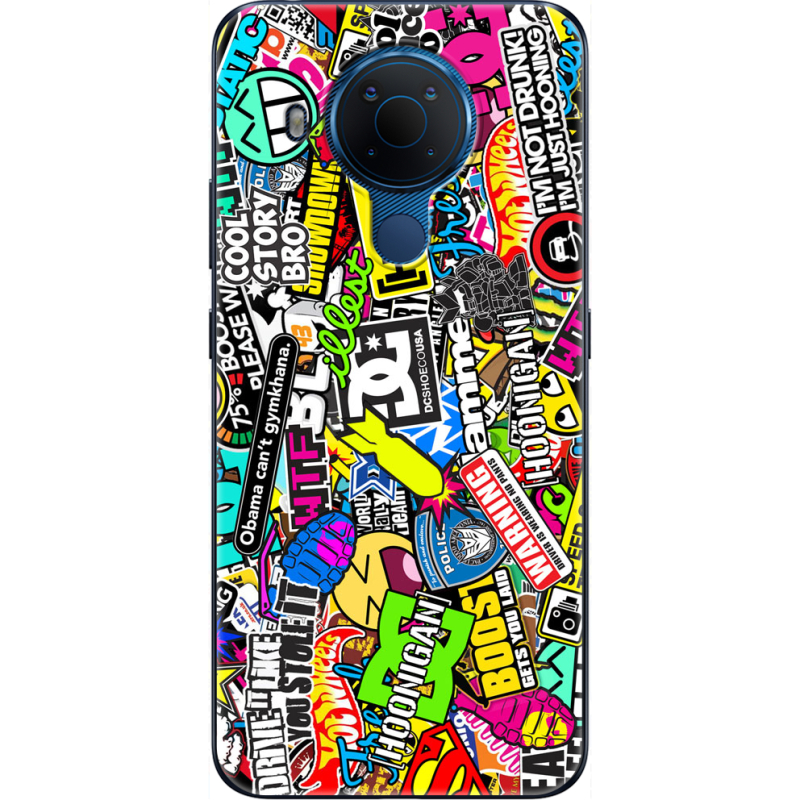 Чехол BoxFace Nokia 5.4 Multicolored Inscriptions