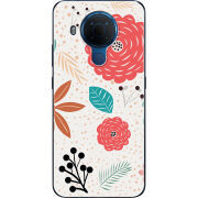 Чехол BoxFace Nokia 5.4 Line Flowers