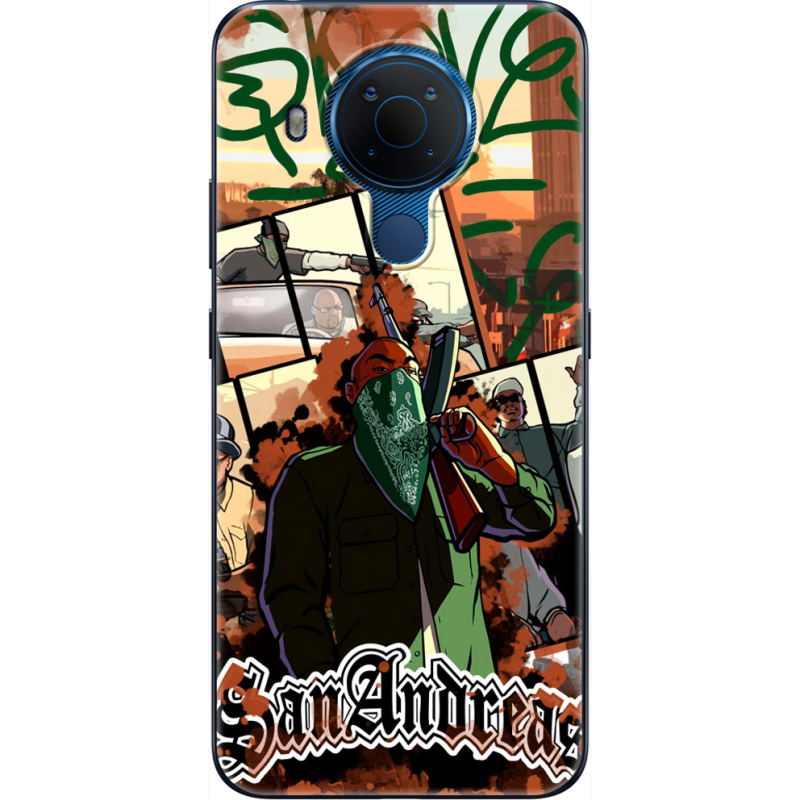 Чехол BoxFace Nokia 5.4 GTA San Andreas