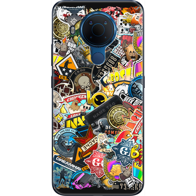 Чехол BoxFace Nokia 5.4 CS:Go Stickerbombing