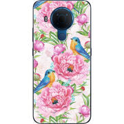 Чехол BoxFace Nokia 5.4 Birds and Flowers