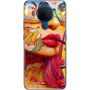 Чехол BoxFace Nokia 5.4 Yellow Girl Pop Art