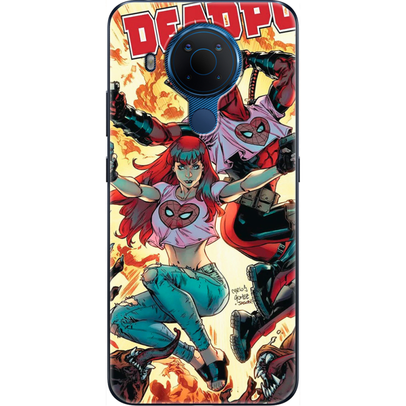 Чехол BoxFace Nokia 5.4 Deadpool and Mary Jane