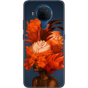 Чехол BoxFace Nokia 5.4 Exquisite Orange Flowers