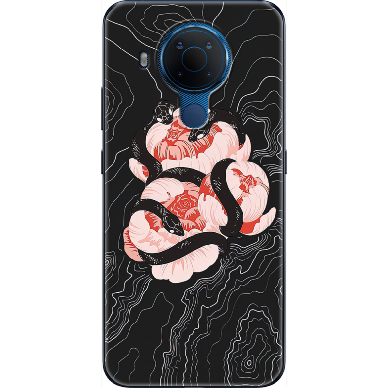 Чехол BoxFace Nokia 5.4 Snake Rose