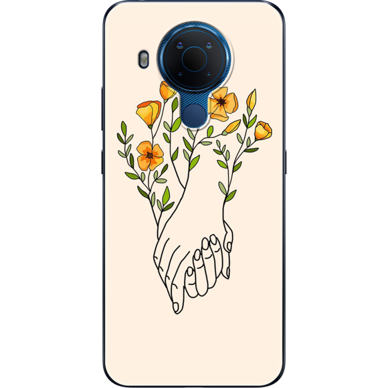 Чехол BoxFace Nokia 5.4 Flower Hands