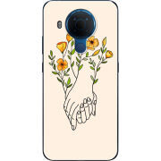 Чехол BoxFace Nokia 5.4 Flower Hands