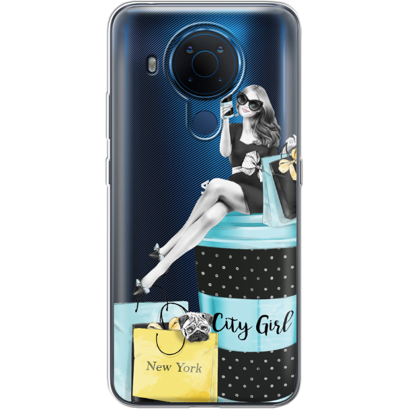 Прозрачный чехол BoxFace Nokia 5.4 City Girl