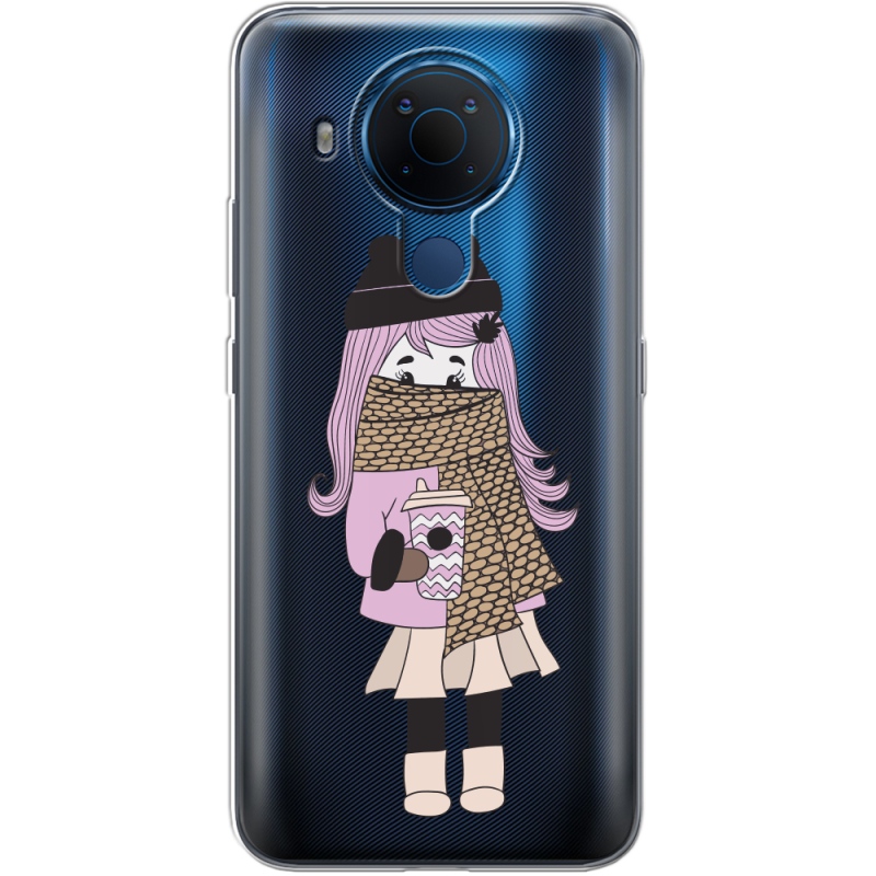 Прозрачный чехол BoxFace Nokia 5.4 Winter Morning Girl