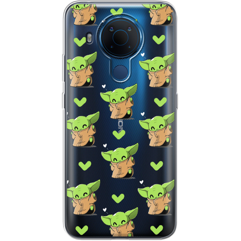 Прозрачный чехол BoxFace Nokia 5.4 Pattern Baby Yoda