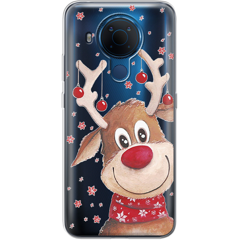 Прозрачный чехол BoxFace Nokia 5.4 Winter Deer