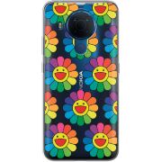 Прозрачный чехол BoxFace Nokia 5.4 Hippie Flowers