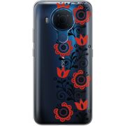 Прозрачный чехол BoxFace Nokia 5.4 Ethno Ornament